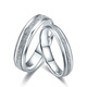 Saturday Fu PT950 platinum ring for men and women, simple platinum ring, couple ring, birthday gift, No. 19, about 5.74g