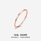 Saturday Fortune 18k gold diamond ring women's simple single diamond rose gold diamond ring KIDB021814 No. 14 birthday gift