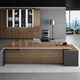 Gongxingtang Office Furniture Boss Desk Desk Modern Simple Executive Desk President Desk Manager Desk Supervisor Desk Work Desk 1.8 Meter Luxurious Double Cabinet