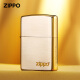 ZIPPO原装正版zippo煤油打火机镀金经典标志限量版礼物男友定制 三面镀金标志-单机版 DY9902BM