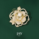 Jay rose flower brooch, high-end female corsage accessories, birthday gift for mother, mother-in-law and elders
