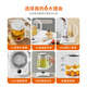 Joyoung health pot 2L large capacity household insulation multifunctional kettle electric kettle decoction pot tea maker glass flower teapot milk maker boiling water pot government subsidy temperature adjustable/insulation Joyoung white 2L