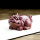 Guyuetang Yixing Zisha tea pet master Chen Hongjun's pure handmade Pixiu lucky tea play Kung Fu tea set ornaments can raise high-end Wealth-receiving Pixiu Chen Hongjun's handmade works
