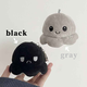 Jingji Flip and Face Changing Little Octopus School Bag Pendant Doll Cute Keychain Pendant Creative Backpack Doll Bag Pendant Black to Gray Style 1