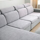 MENyAZI Thickened Elastic Sofa Cushion Cover Four Seasons Universal Seat Cushion Cover Combination Sofa Cover Sofa Fit Protective Cover QT Sunflower-Silver Gray Small Sit Applicable Width 50-65cm*Length 50-65cm
