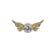 WOUG Hao Angel Wings Men's Brooch Light Luxury Corsage Simple Suit Decoration Lapel Pin Creative Gold One