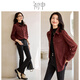 Chushen New Year's jersey red thick long-sleeved shirt for women retro layered casual shirt jacket S144C6003