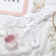 Sexy Pearl Panties Women's Thong Open Crotch Revealing Couples Sexual Supplies Stimulating Lace Perspective Sexy Black