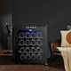 Bacchus red wine cabinet constant temperature wine cabinet home mini small electronic wine cabinet wine foreign wine cabinet embedded storage wine cabinet refrigerated tea cigar cabinet constant humidity living room kitchen light luxury 50L stainless steel shelf style 16 pieces