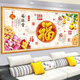 Dincmei Dingchuangmei Living Room Sofa Background Wall Decoration Painting Self-adhesive Wall Sticker Landscape Painting 3D Three-dimensional Home and Everything Happens Wallpaper Mural 20. Flowing water makes money Width 256cm-Height 122cm