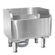 Stainless steel mop pool rectangular heightened anti-overflow mop pool mop pool household balcony wash mop sink thickened version 800*410*550 leg height 15-17