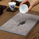 Tanyuan tea towel absorbs water, high-end thickened painted Zen cotton and linen tea mat coaster pot cloth tablecloth tea towel tea towel cloth painted Zen tea towel spring