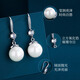 Mini&yaya pearl earrings for women, long s925 silver earrings, earrings, birthday and Valentine's Day gifts for girlfriend and wife, imported zircon* pearl earrings