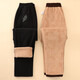 Lady of the Tang Dynasty, middle-aged and elderly women's pants, mother's autumn and winter velvet pants, grandma's straight trousers, old lady's loose outer casual pants