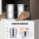 SUPOR 28cm delicious steamer series three-layer stainless steel double bottom 304 all-steel pot body large capacity steamer SZ28E7