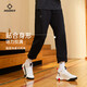 RIGORER knitted sports trousers autumn new men's basketball running casual loose American sweatpants leggings gray S /165
