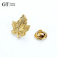 Shencheng GT Shencheng Fashionable Retro Maple Leaf Brooch Men's Business Suit Corsage Personalized Versatile Suit Decoration Lapel Pin Gold