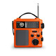 Tecsun GR-98 hand-operated emergency lighting radio buzzer alarm rechargeable external power supply DSP radio outdoor portable GR-98 orange standard