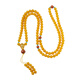 Potala Palace beeswax 108 necklace incense ash six-character mantra transfer beads amber turquoise south red pendant birthday gift Xican beeswax 108 beads string
