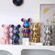 Internet celebrity violent bear cartoon TV wine cabinet living room decoration light luxury high-end ceramic children's piggy bank birthday gift 35cm orange care bear 16*13.5*35