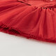 David Bella medium and large children's sweater dress winter dress girls Chinese style New Year red fake two-piece skirt