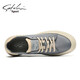 Sachi men's shoes autumn and winter new sneakers men's business casual shoes retro trendy fashion canvas shoes for men gray 41 (255mm) leather shoe size