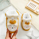 Dora Mag Baby Cotton Zapatos Autumn and Winter Baby Plus Velvet espesado calzado Sobre suave Sobre cubierta de algodón de algodón recién nacido La cubierta del pie de algodón no cae de los zapatos grises [terciopelo agregado] M tamaño [Longitud interna 11 cm aproximadamente 0-6 meses]