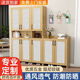 Qu Bainian customized entry door shoe cabinet, entrance cabinet, ultra-thin home balcony shoe cabinet, solid wood shutter door shoe cabinet, light walnut low cabinet with 2 doors, master comes to install