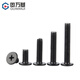 GUWANJI black 304 stainless steel cross flat head screws CM large flat head thin head computer screws national standard M2x4 100 pieces