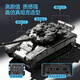 Yueyue Children's Remote Control Car Tank Toft Remote Control Car Mode Military Military Green Electric Armored Vehicle Crawler Boy Silver Track Driving (32,5 cm) Éclairage et version de la batterie sonore (un ensemble de batteries rechargeables + câble de charge)