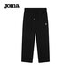 JOMA fleece sweatpants for men and women, autumn and winter loose straight knitted sweatpants, winter outdoor running flat casual pants, black L