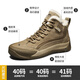 
Jeep men's shoes 2025 new spring and autumn warm snow Martin boots outdoor workwear medium and high top casual shoes khaki 1289 (leather shoe size) 41