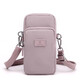 Zailu wrist bag mobile phone wrist bag running mobile phone arm bag summer running sports arm bag mobile phone bag single shoulder oblique light purple