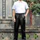 Chengmo Oil Leather Pants PU Work Clothes Leather Pants Men's Windproof Slaughterhouse Loose Leather Anti-splash Waterproof Versatile Cycling Takeout Pants Black Leather Pants (PU Thin Style) 2XL (Recommended 125-160Jin Jin equals 0.5kg)