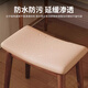 HASAYOVA solid wood makeup stool dressing table stool saddle stool home bedroom internet celebrity makeup chair simple soft seat square bench solid wood saddle stool walnut color-light gray surface