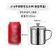 Golden Key 316 stainless steel children's cup student water cup anti-fall tea cup (single layer with lid) GK-KB90-G316
