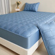 Class A 100-count satin cotton quilted thickened sheet pure cotton non-slip Simmons mattress protector can be customized Diamond grid--sapphire blue customized model--supports customization of any size