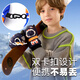 Mu Meng Children's Gloves Ski Gloves Boys Cycling Waterproof Children Playing in the Snow Cartoon Warm Gloves Navy M