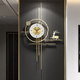 Psyche Nordic Light Luxury Clock Simple Clock Personalized Creative Fulu Zhongsheng Wall Decoration Clock Quartz Clock Wall Clock Large - Silent (width 60*height 98)