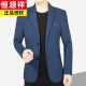 Hengyuanxiang Men's Wear 2022 Spring and Autumn New Middle-aged Men's Suit Woolen Casual Suit Jacket Men's Dad's Wear Brown Color 76833175 (125-138Jin [Jin equals 0.5 kg]))
