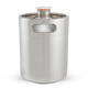 2 liters stainless steel beer barrel, craft brewing kettle, home brewing beer and liquor kettle 4Jin Jin is equal to 0.5kg, threaded lid, portable, pressure-resistant and super-sealed 4L