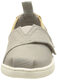 TOMS children's canvas shoes, unisex for 8-12 years old, comfortable round toe, elastic upper, gray 4 Big Kid