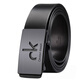 CK belt men's genuine leather cowhide toothless automatic buckle groom wedding trousers belt 2025 new style black CK 110cm