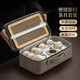 Shangyanfang Ru Kiln Travel Tea Set Portable Outdoor Camping Travel Kung Fu Tea Set Housewarming Business Gift Souvenir