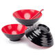 Guorui Xinde black and red two-color melamine plastic tableware for restaurants and canteens with spicy soup bowls with printable 7-inch threaded noodle bowls