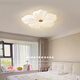 Lepptoy lampes collection 2023 salon chambre lampe salle à manger lampe fleur salon lampe plafonnier crème vent pétale chambre principale spectre complet protection des yeux 97 blanc 32CM trois