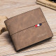 MashaLanti men's wallet short multi-functional leather wallet multi-card slot card bag large capacity coin purse practical birthday gift for boyfriend and husband
