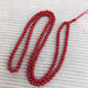 Zhaohao Coral Bracelet 6mm Buddha Beads Round Bead Bracelet Color Dark Red 3.5-4mm 10.5g