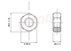 XMSJ东明THE304/316不锈钢GB6172六角薄型螺帽薄螺母M4M5M6M8M10M24 M16*2200只304