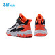 361 Children's cotton shoes 25 winter boys and girls 3-14 years old plus velvet warm leather outdoor sports shoes black 35
